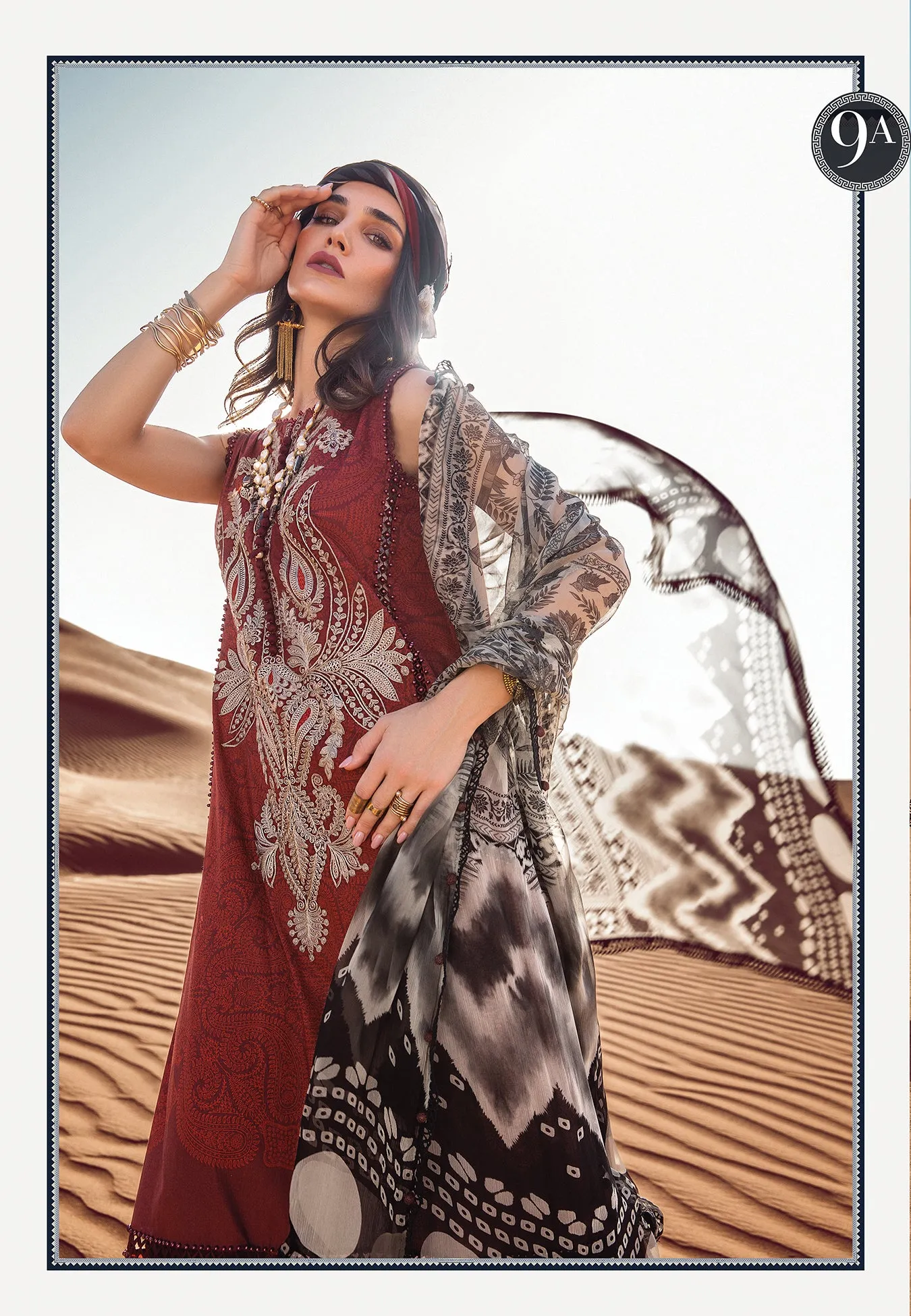 MARIA B | M PRINTS 2022 | DESERT ROSE COLLECTION | MPT-1509-A