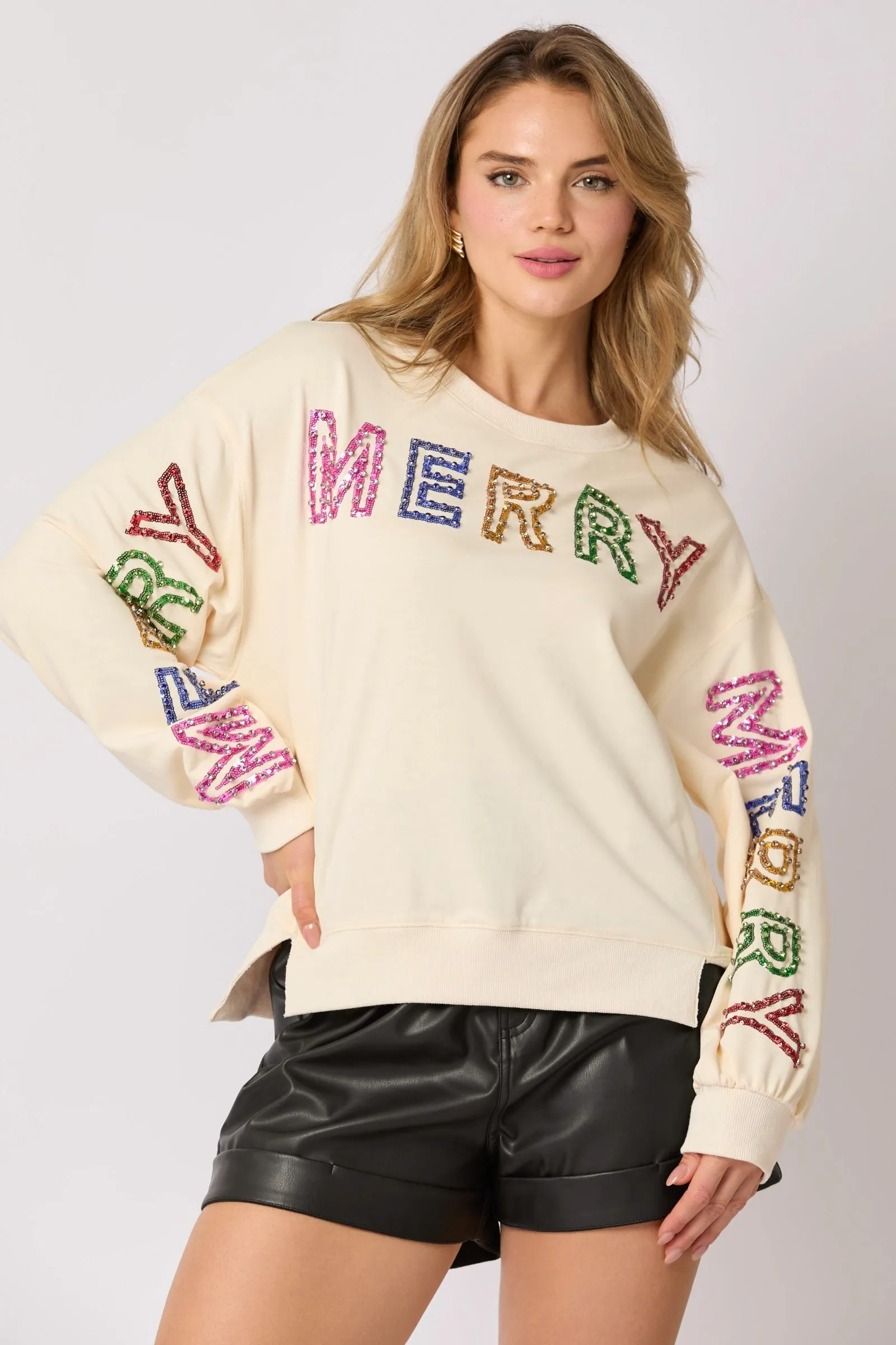Merry Merry Merry Loose Fit Sweatshirt