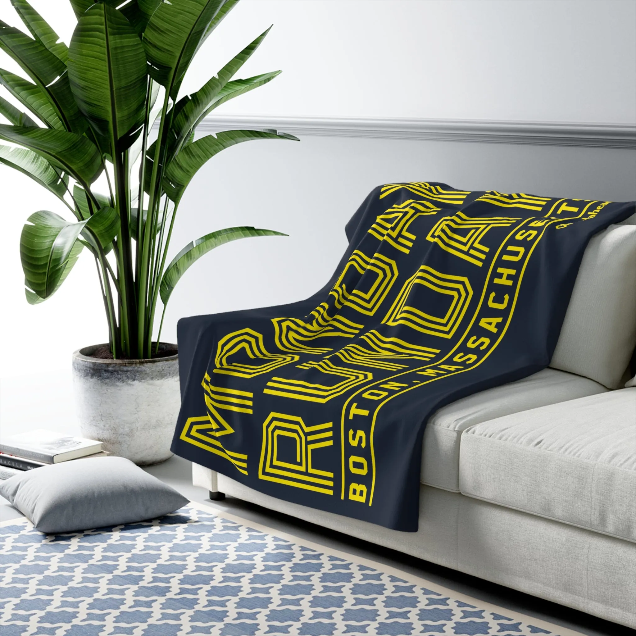Monday Runday Sherpa Fleece Blanket
