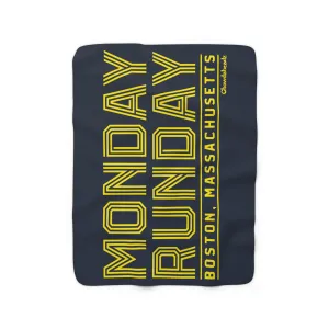 Monday Runday Sherpa Fleece Blanket