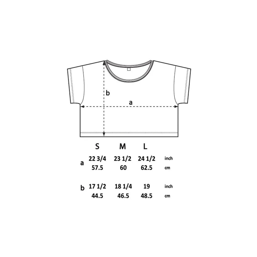 MULTI SPLAT LOOSE FIT CROP TOP