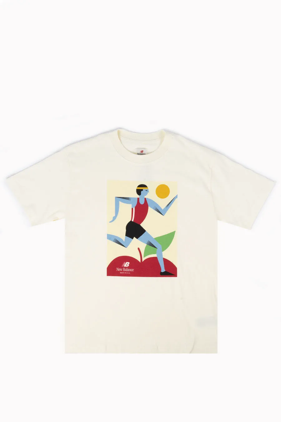 NEW BALANCE MADE IN USA MARATHON TEE RAW CASHEW