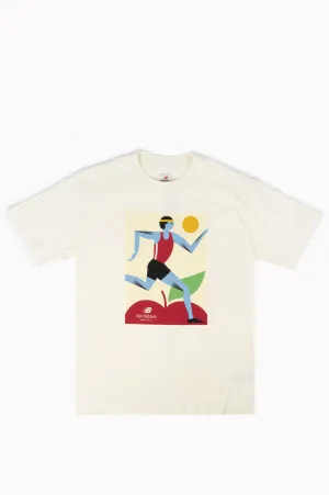 NEW BALANCE MADE IN USA MARATHON TEE RAW CASHEW