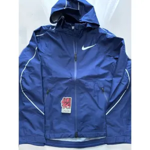 Nike women's Large Pro Elite Team Storm Fit Track &amp; Field Jacket AJ6042-492 Blue