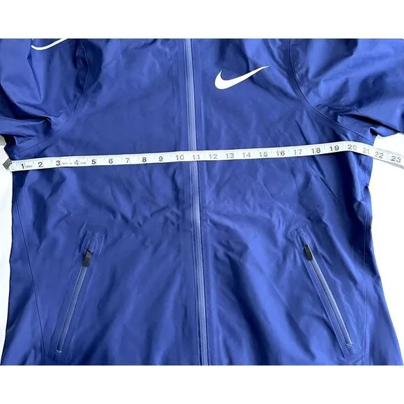 Nike women's Large Pro Elite Team Storm Fit Track &amp; Field Jacket AJ6042-492 Blue