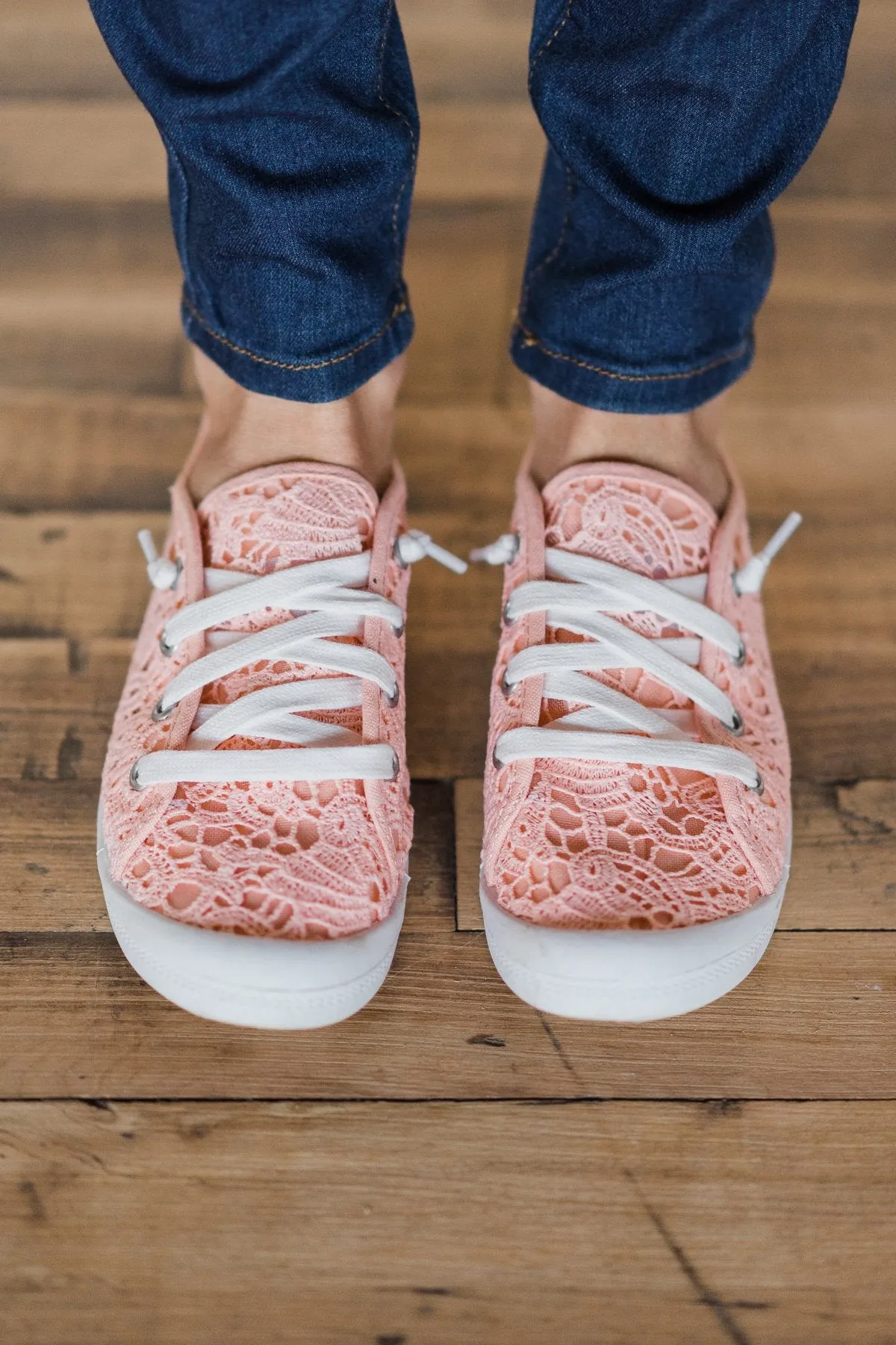 Not Rated Charley Sneakers ~ Peach