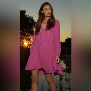 NWOT Xirena Lola Swing Dress with Pockets in Rosebud - Size XS