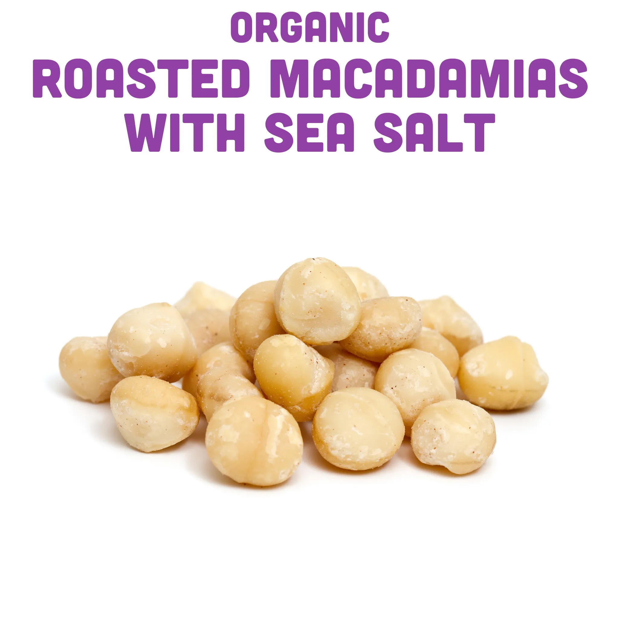 Organic Dry Roasted Macadamias w/Sea Salt