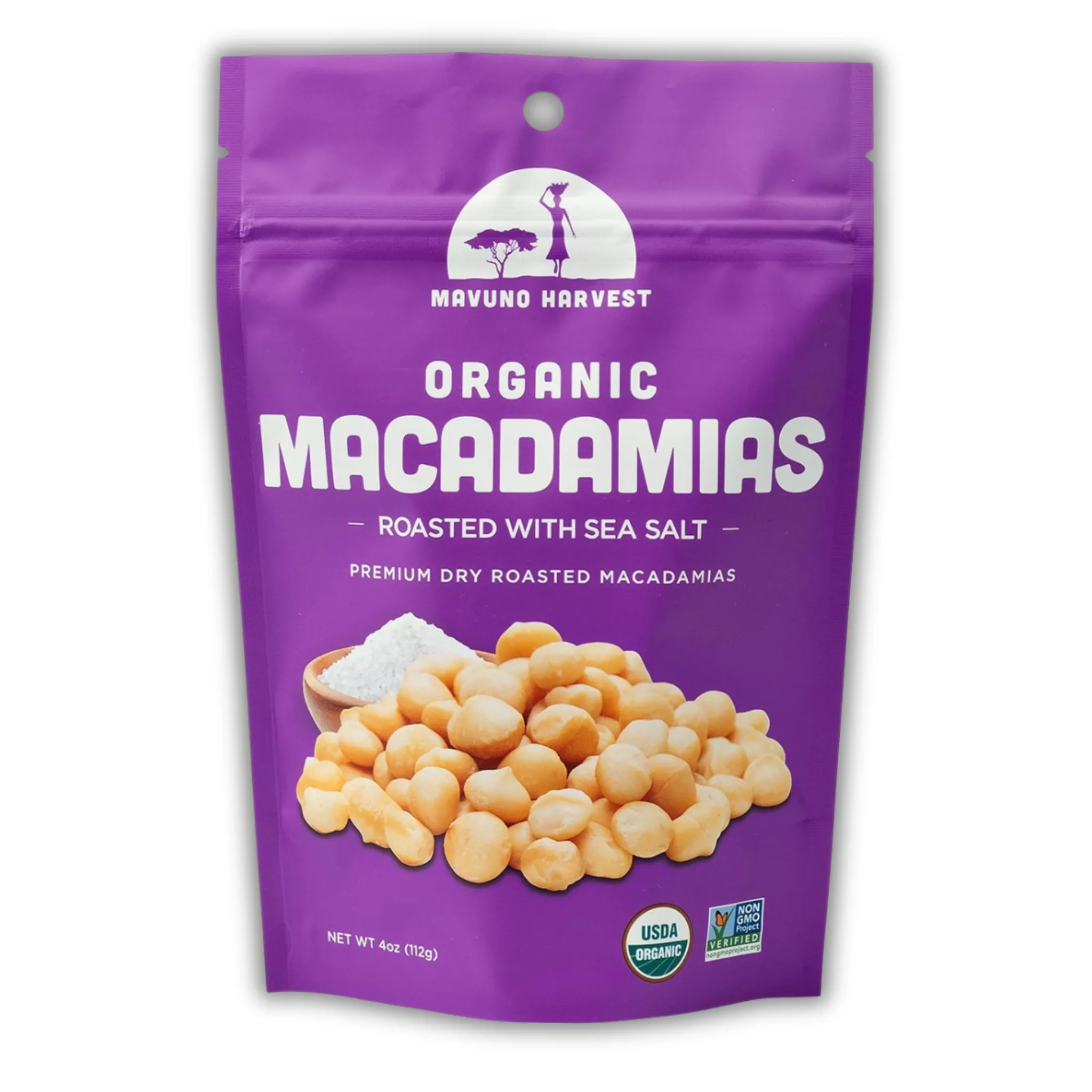 Organic Dry Roasted Macadamias w/Sea Salt