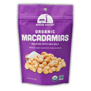Organic Dry Roasted Macadamias w/Sea Salt