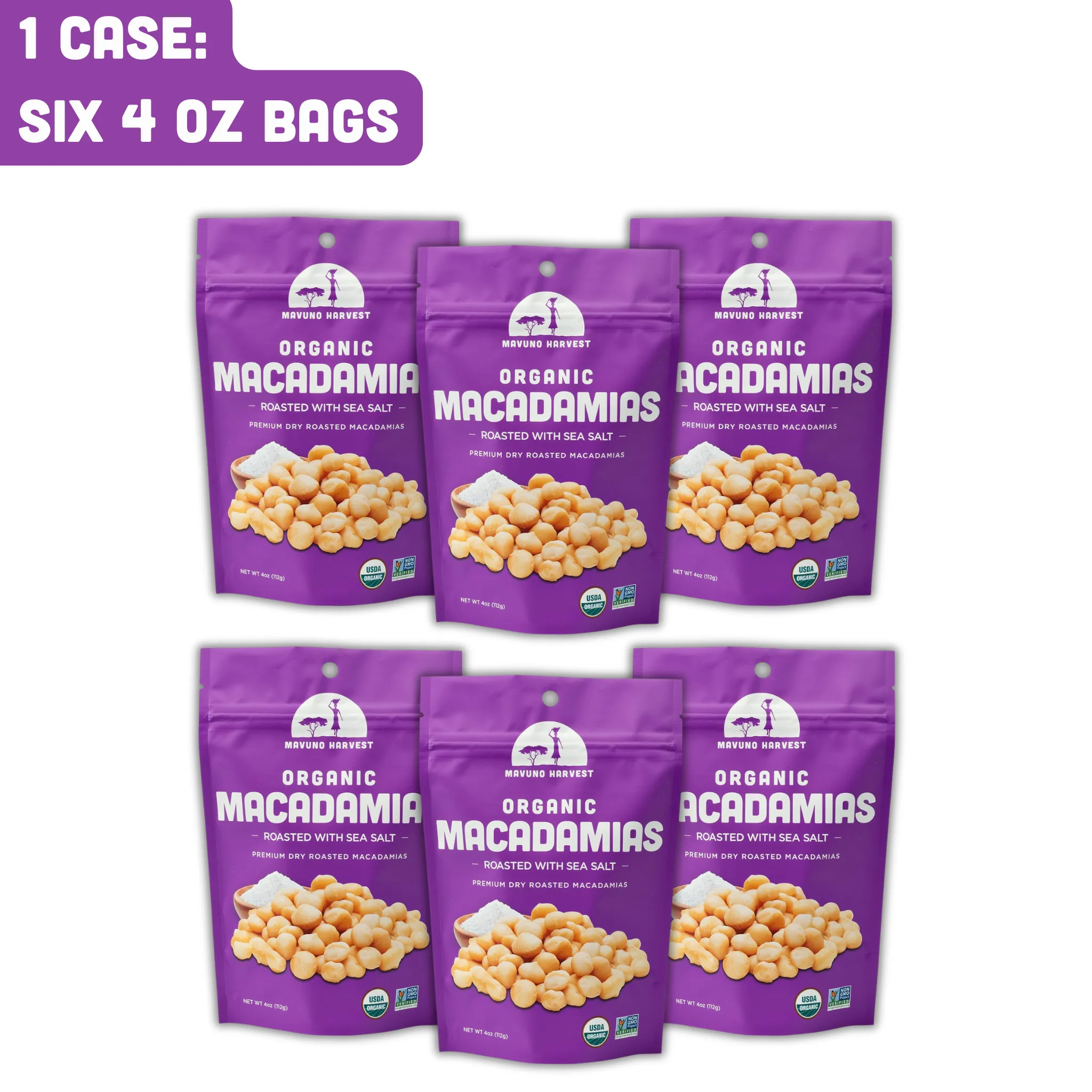 Organic Dry Roasted Macadamias w/Sea Salt