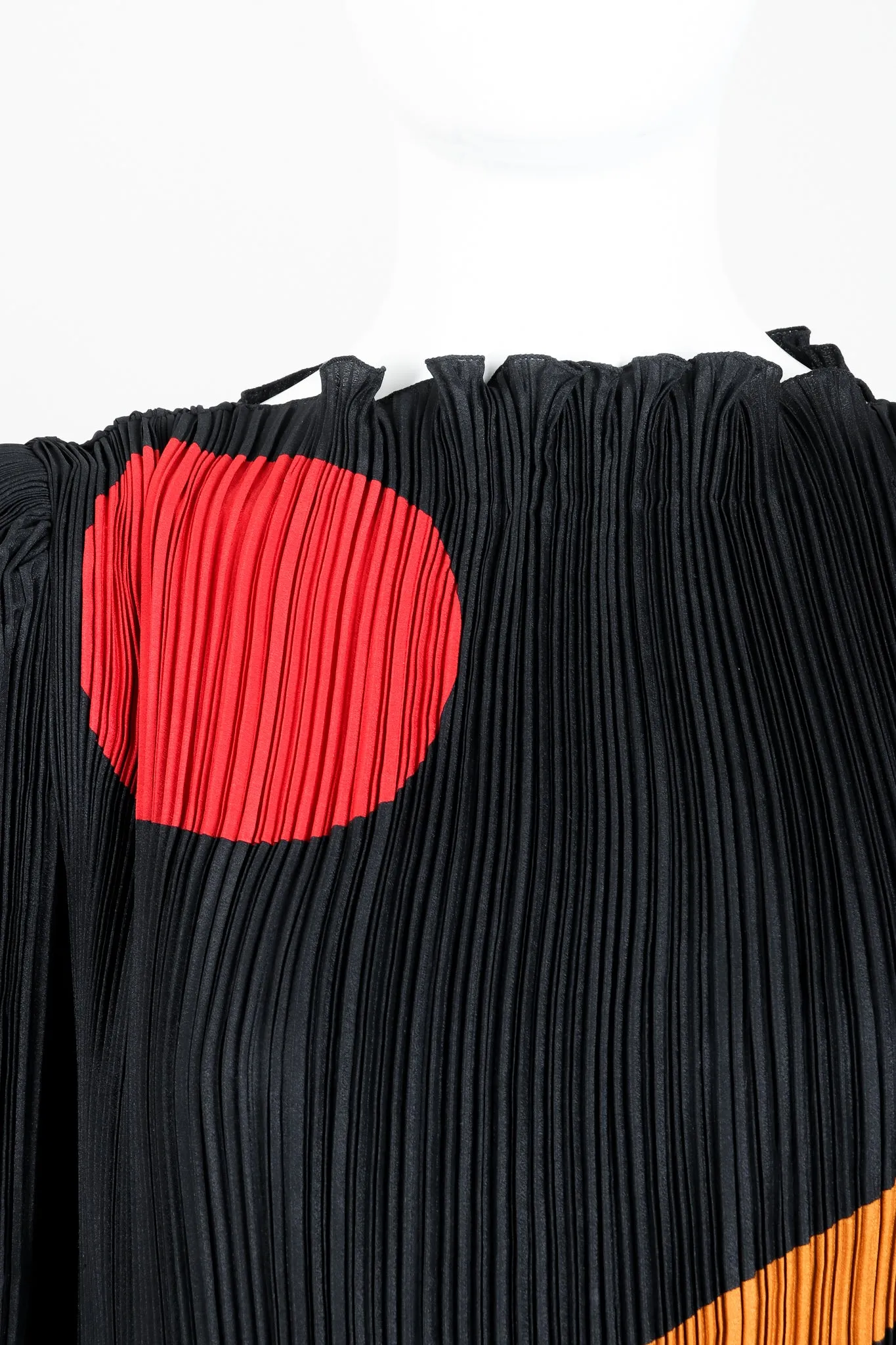Pleated Graphic Print Dress