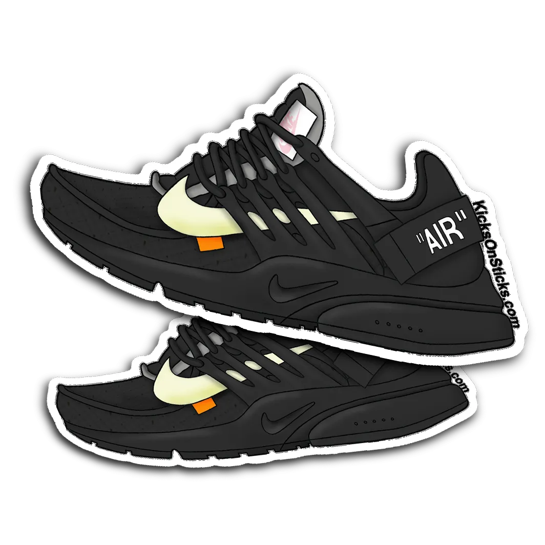 Presto Off-White "Black" Sneaker Sticker