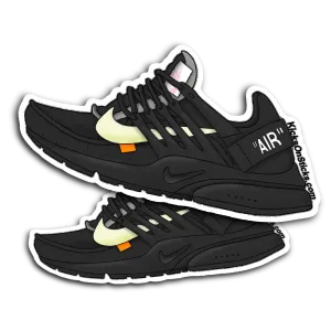 Presto Off-White "Black" Sneaker Sticker