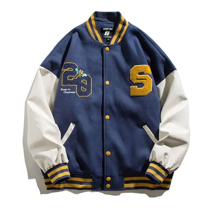 "20" Veste Bombers Baseball Universitaire Vert - URB1™