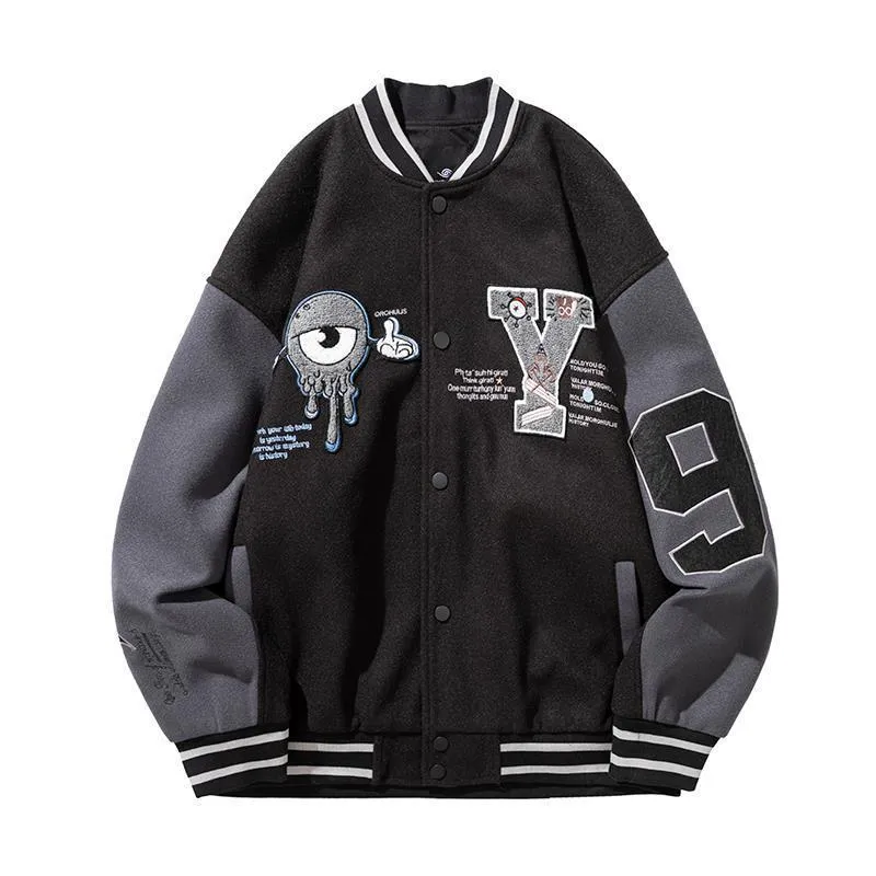 "95" Veste Bombers Versity Jacket Noir - URB1™