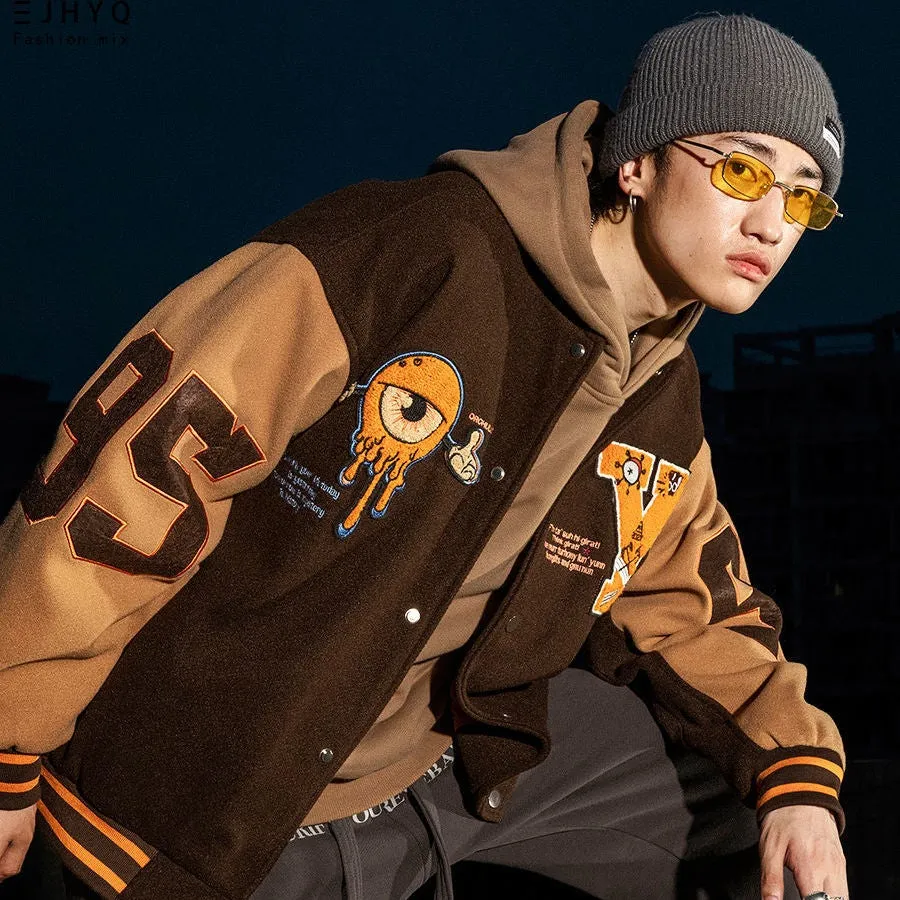 "95" Veste Bombers Versity Jacket Noir - URB1™