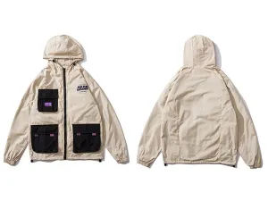 "CRGD" Veste Coupe Vent Noir Streetwear - URB1™
