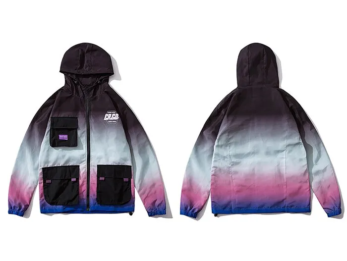 "CRGD" Veste Coupe Vent Noir Streetwear - URB1™