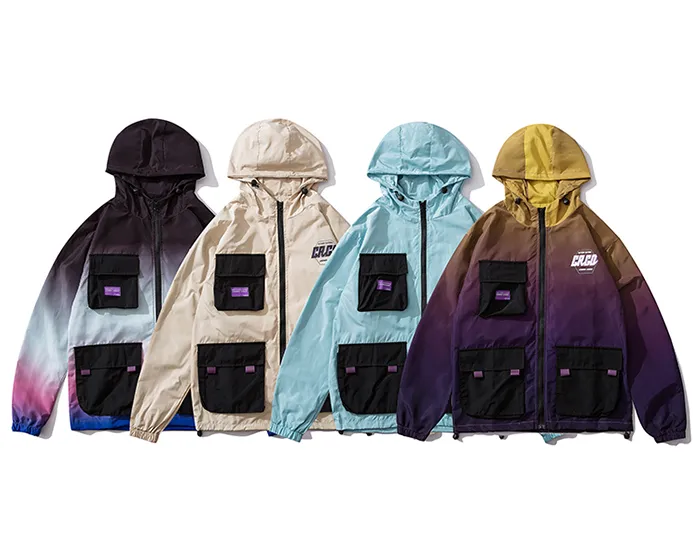 "CRGD" Veste Coupe Vent Noir Streetwear - URB1™