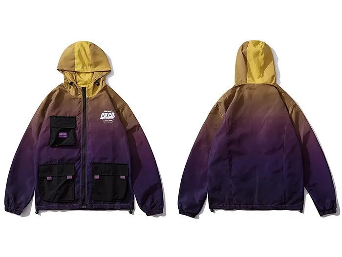 "CRGD" Veste Coupe Vent Noir Streetwear - URB1™