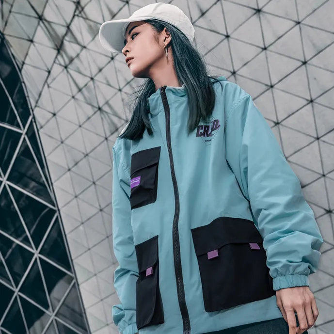 "CRGD" Veste Coupe Vent Noir Streetwear - URB1™