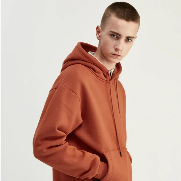 "ESSENTIAL" SWEATSHIRT ORANGE HOODIE À CAPUCHE - URB1™