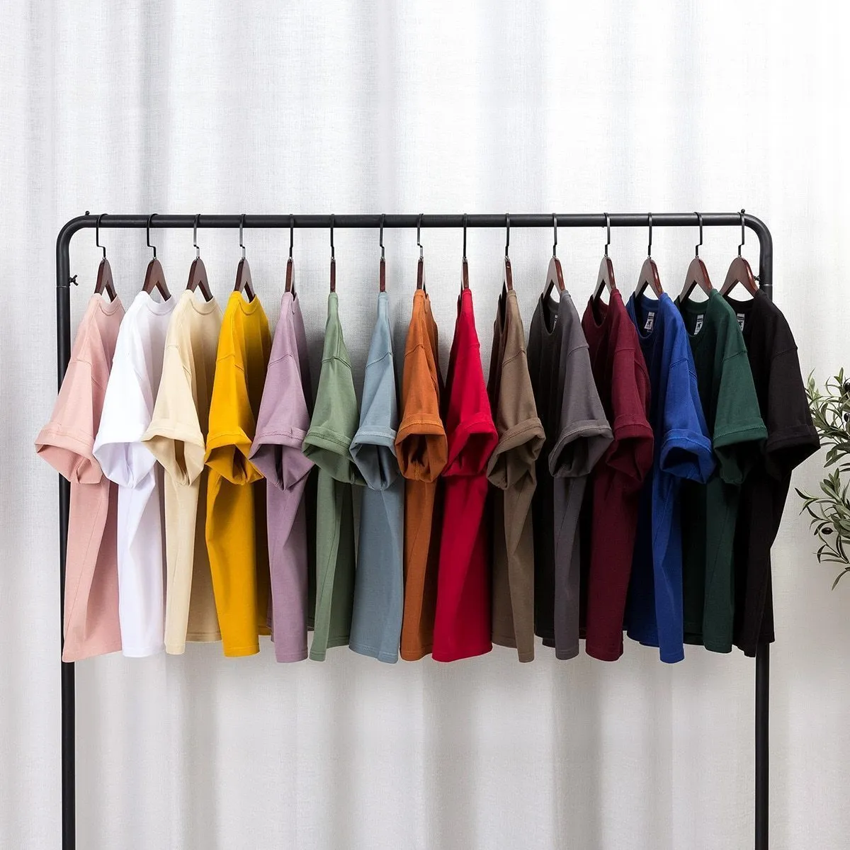 "ESSENTIAL" T-SHIRT BASIQUE UNI VERT SAPIN STREETWEAR - URB1™