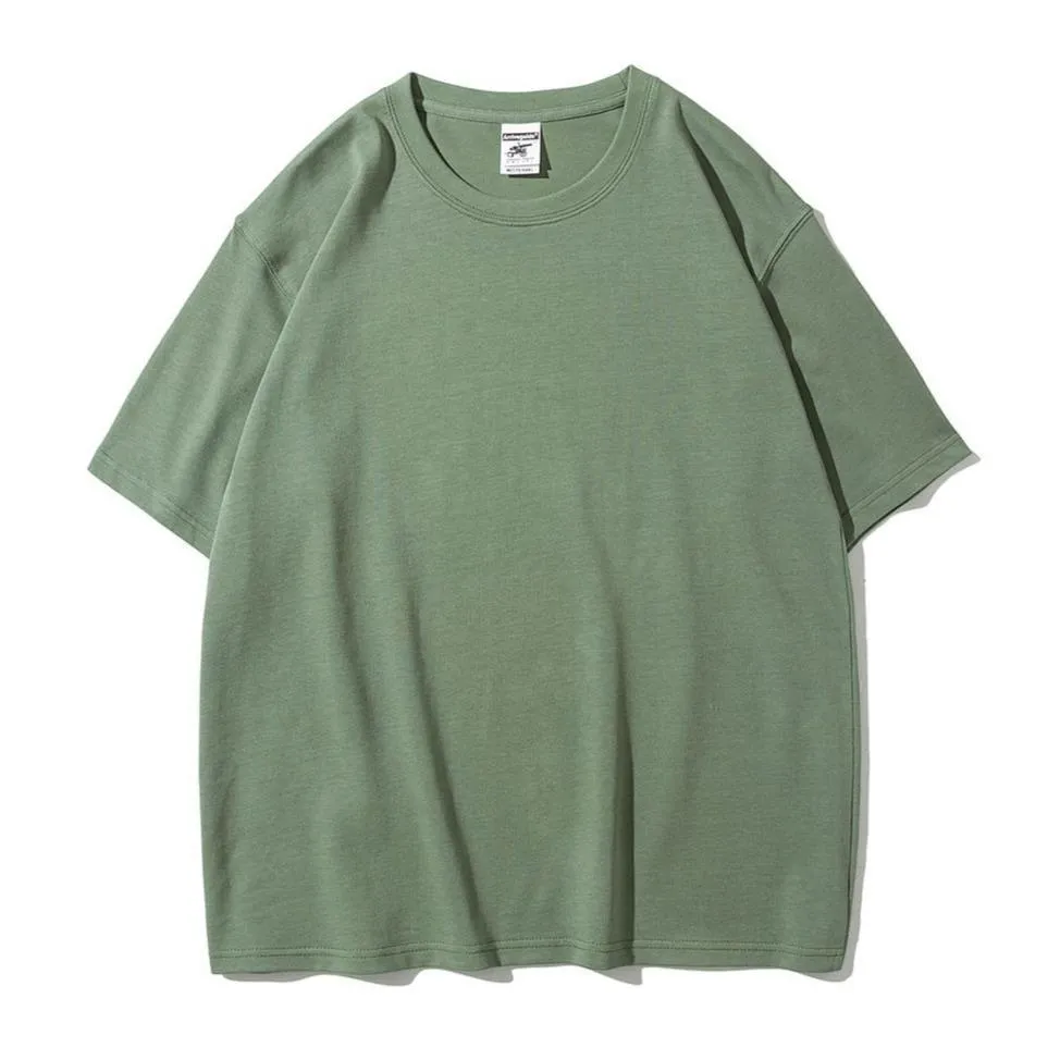 "ESSENTIAL" T-SHIRT BASIQUE UNI VERT SAPIN STREETWEAR - URB1™