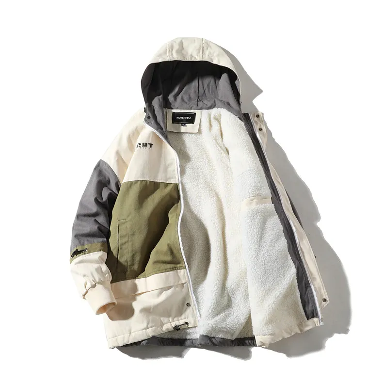 "FIGHT" Veste Mouton Marron à Capuche - URB1™