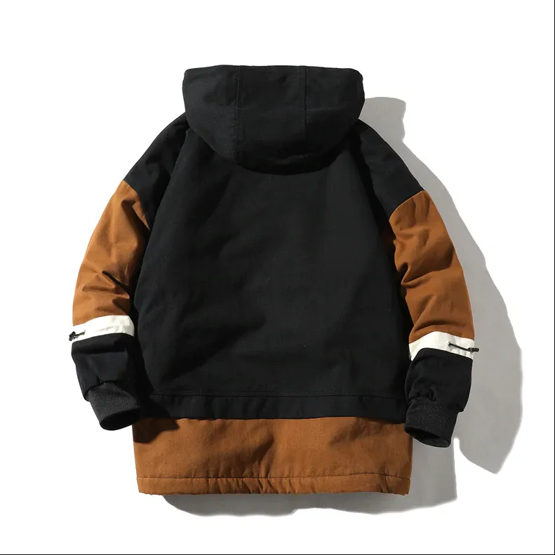 "FIGHT" Veste Mouton Marron à Capuche - URB1™