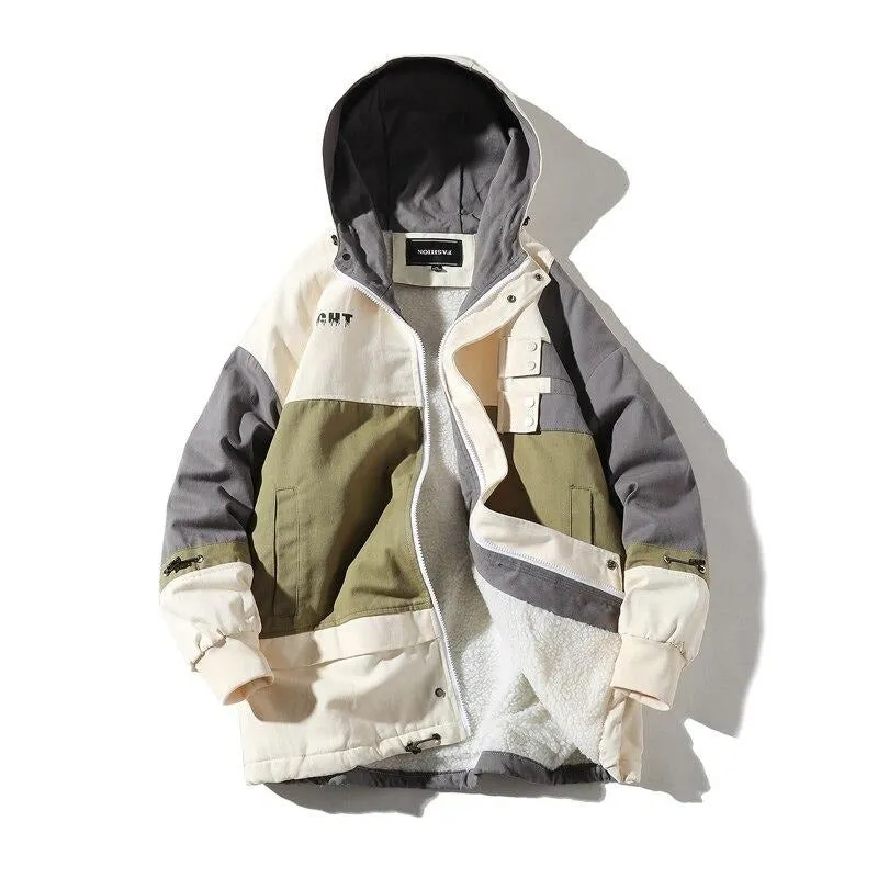 "FIGHT" Veste Mouton Marron à Capuche - URB1™