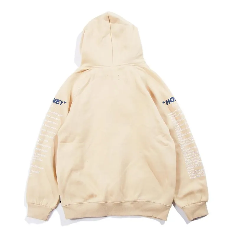 "HONEY" Sweatshirt hoodie à capuche Noir - URB1™
