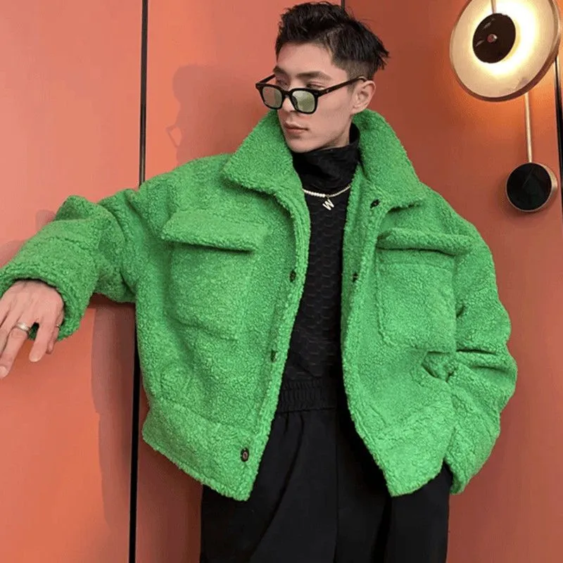 "JCKD" Manteau Veste Imitation Mouton Noir - URB1™
