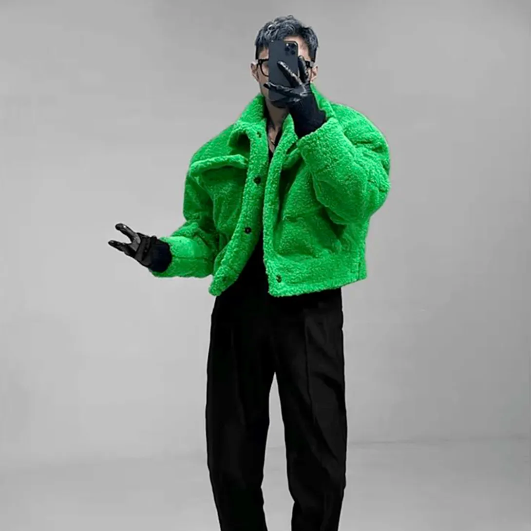 "JCKD" Manteau Veste Imitation Mouton Noir - URB1™