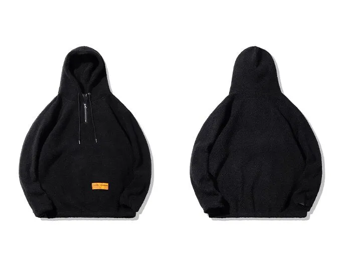 "LOBU" Sweat-shirt Hoodie à capuche Fourrure Blanc - URB1™