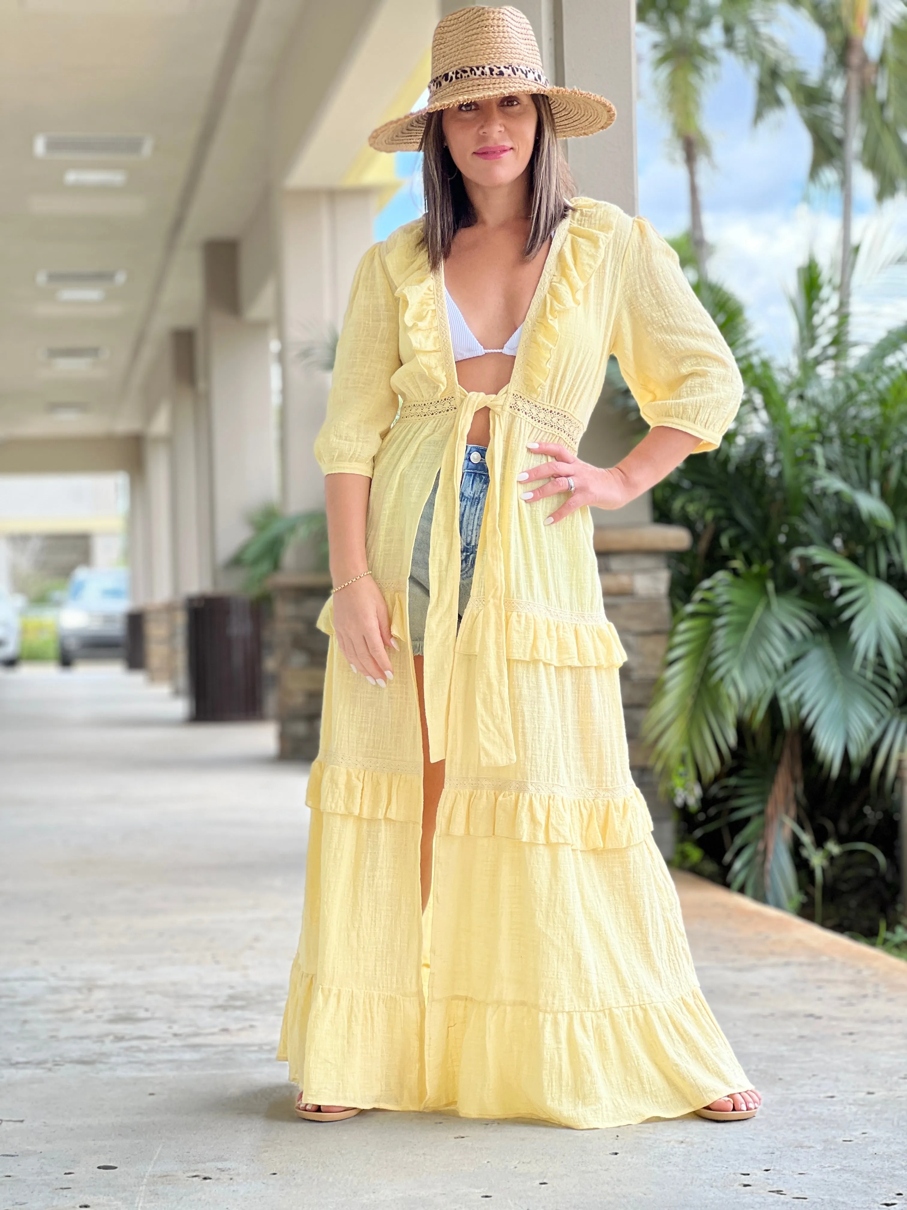 "Matilda" Gauze Duster Cardigan