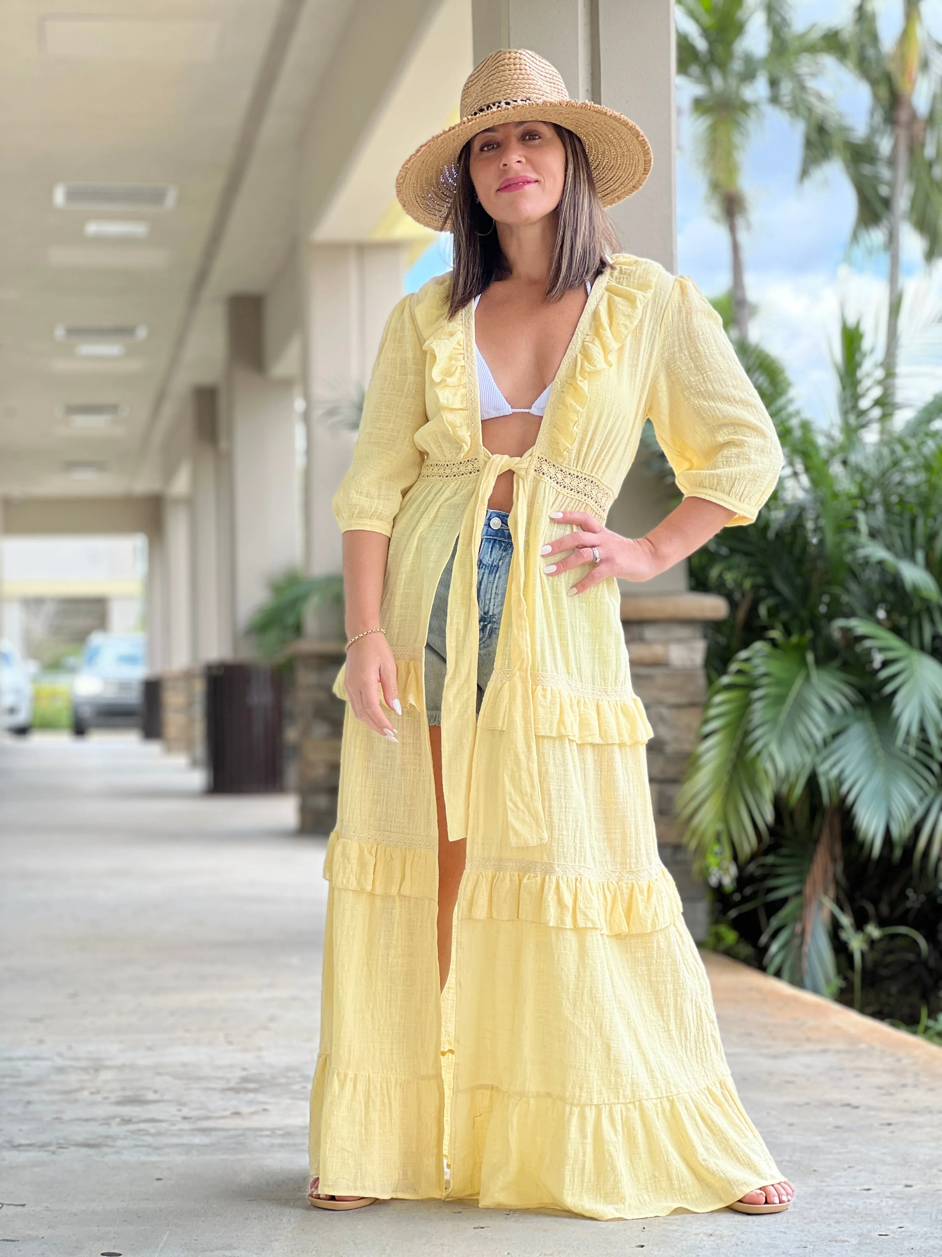 "Matilda" Gauze Duster Cardigan