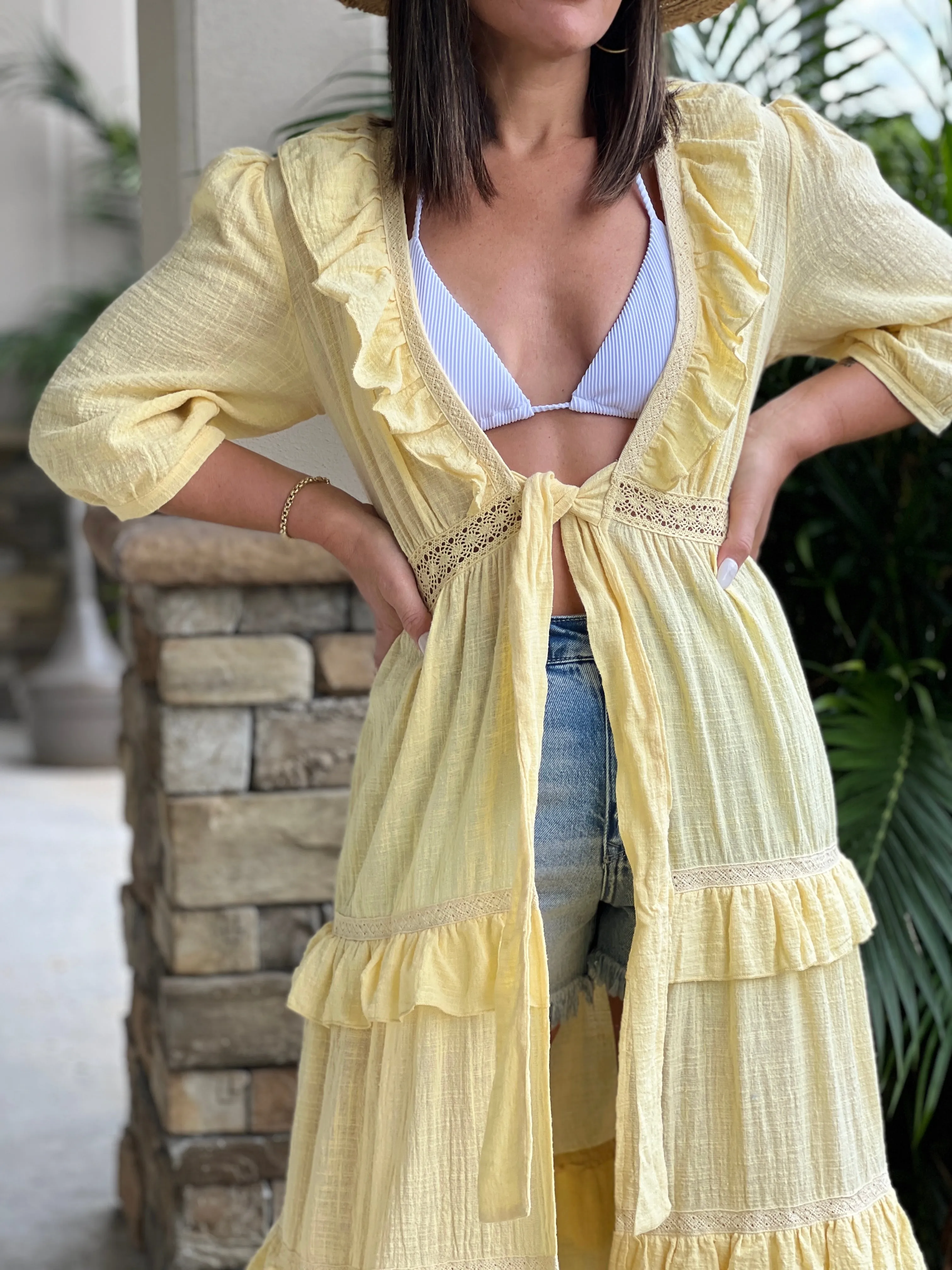 "Matilda" Gauze Duster Cardigan