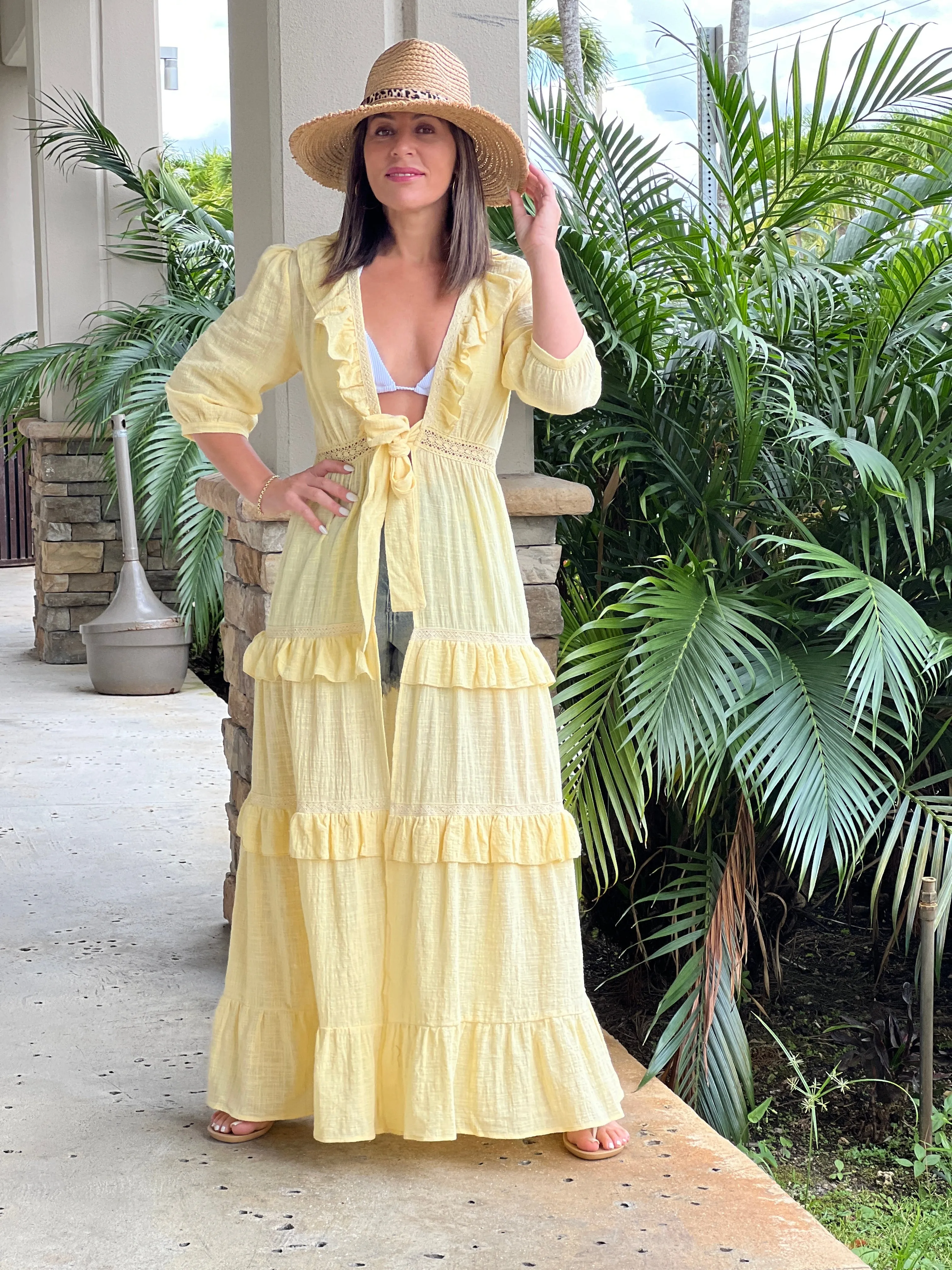 "Matilda" Gauze Duster Cardigan
