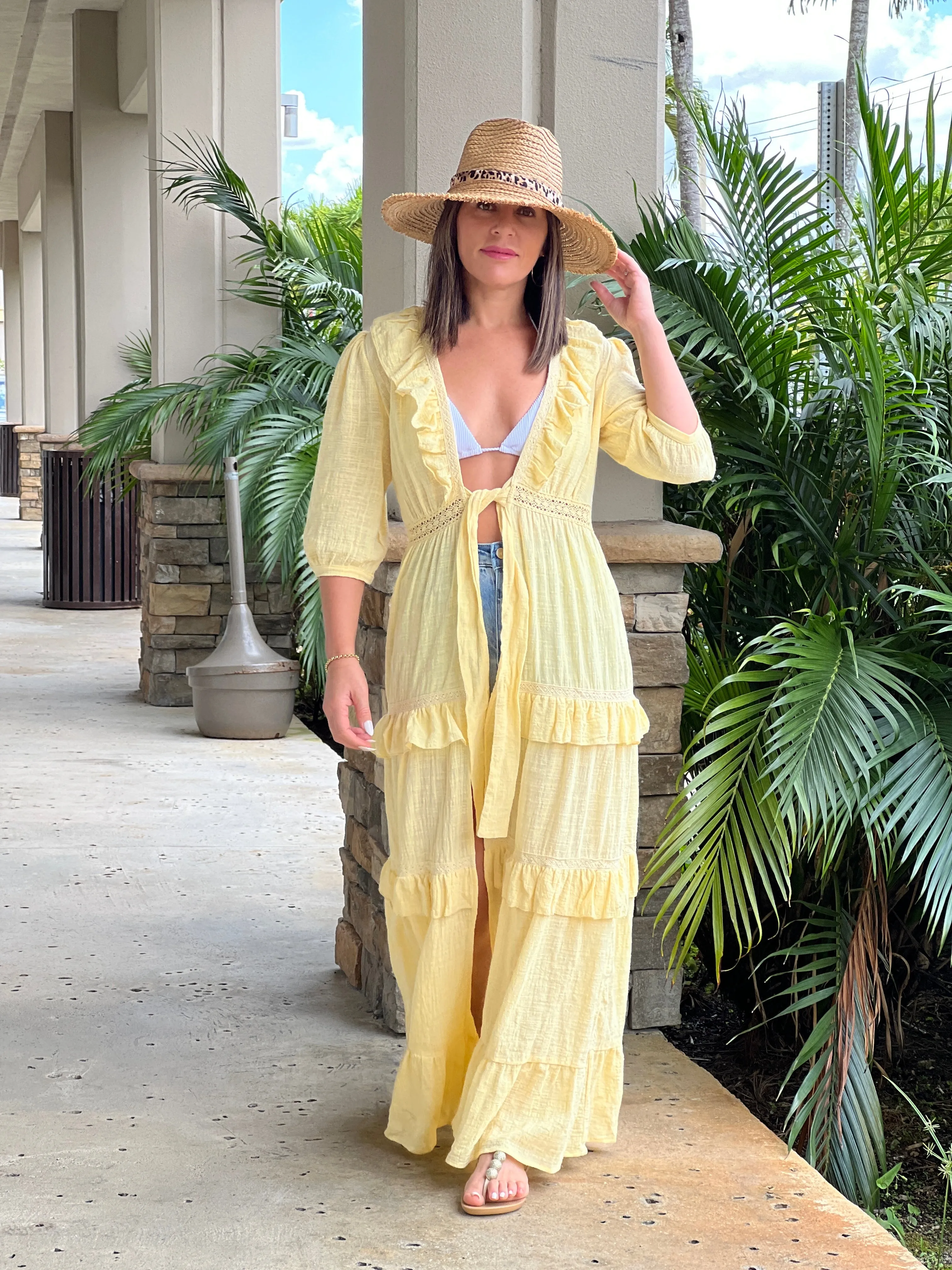 "Matilda" Gauze Duster Cardigan