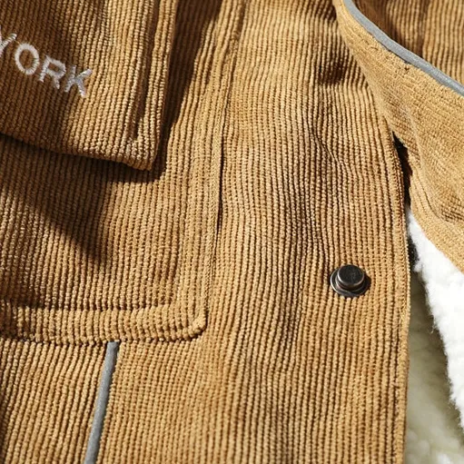 "SETMOHG" Manteau Blouson Vert Militaire Velour Mouton - URB1™