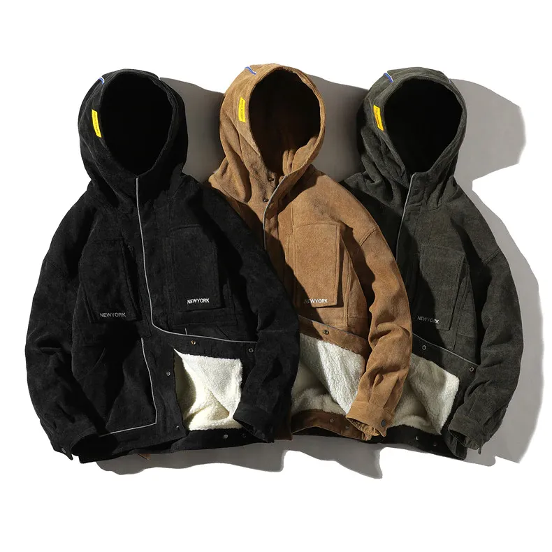 "SETMOHG" Manteau Blouson Vert Militaire Velour Mouton - URB1™