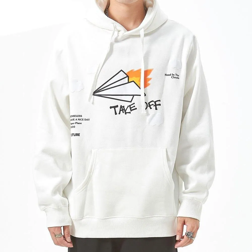 "TAKE OFF" Sweat-shirt Hoodie à capuche Noir - URB1™