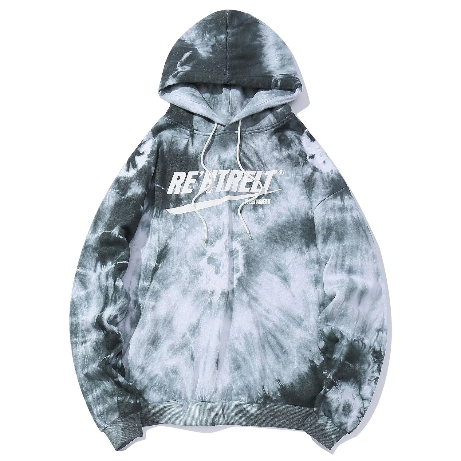 "TIE AND DYE" Sweat-shirt Hoodie à capuche Bleu - URB1™