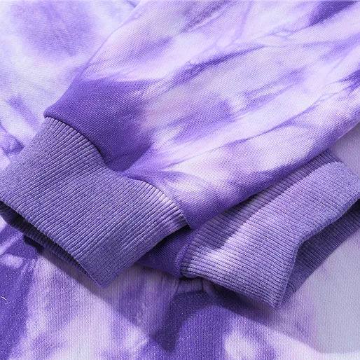 "TIE AND DYE" Sweat-shirt Hoodie à capuche Bleu - URB1™