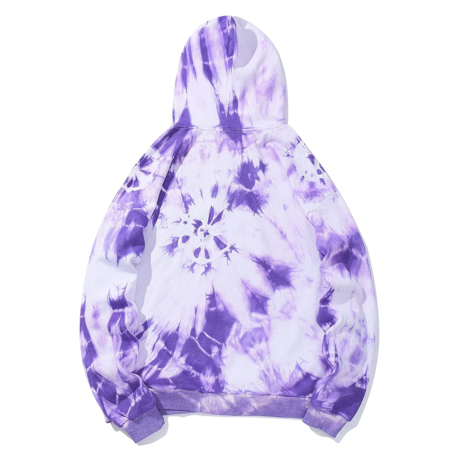 "TIE AND DYE" Sweat-shirt Hoodie à capuche Bleu - URB1™