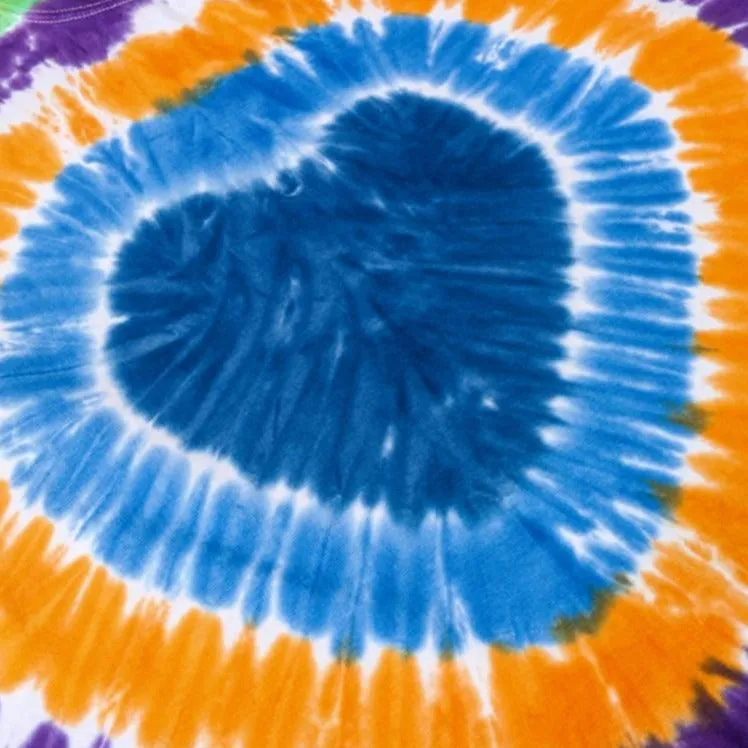 "Tie And Dye" T-shirt Multicolor Délavé oversize - URB1™