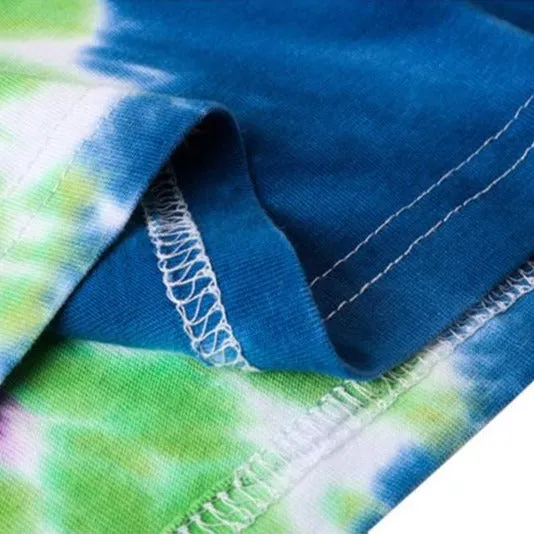 "Tie And Dye" T-shirt Multicolor Délavé oversize - URB1™