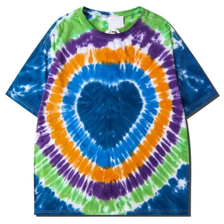 "Tie And Dye" T-shirt Multicolor Délavé oversize - URB1™